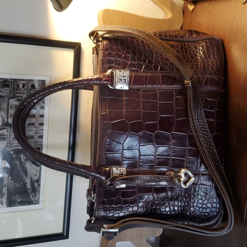 Brighton Leather Satchel Shoulder Bag. Super Nice!